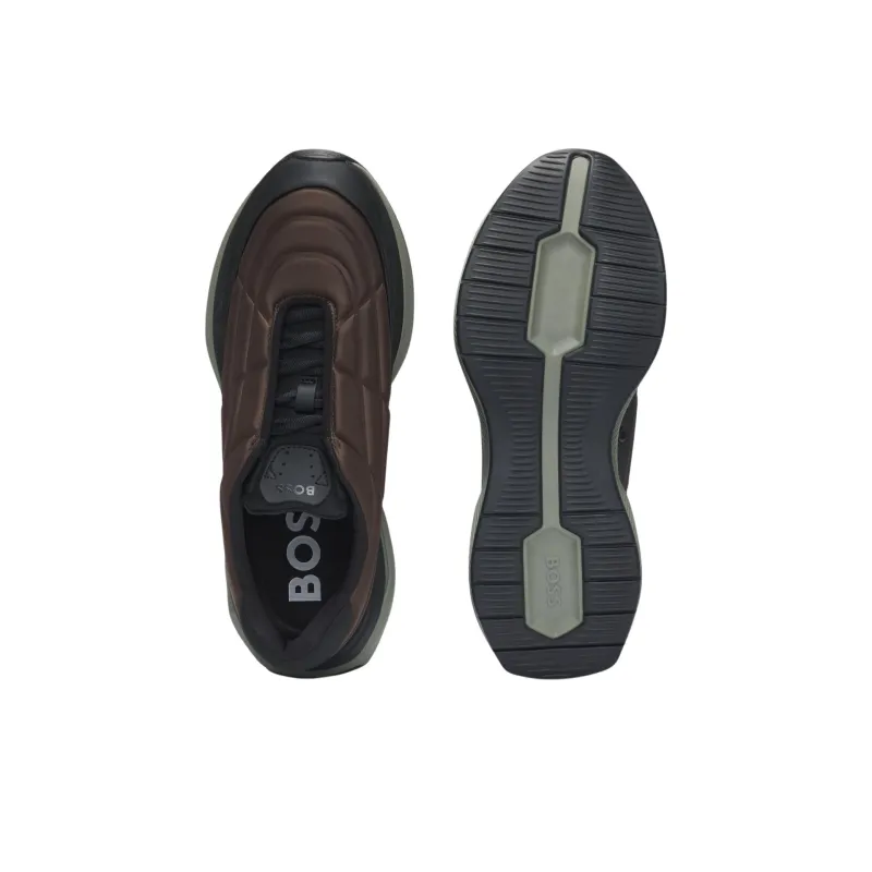 HUGO BOSS Low Top Casual Shoes Men's Brown-4