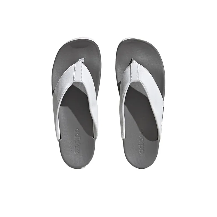 Adidas Adilette Comfort Flip Flop 'White Grey'-4