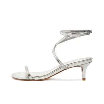 Schutz Sherry Strap Sandals 4.8cm Women's Silver