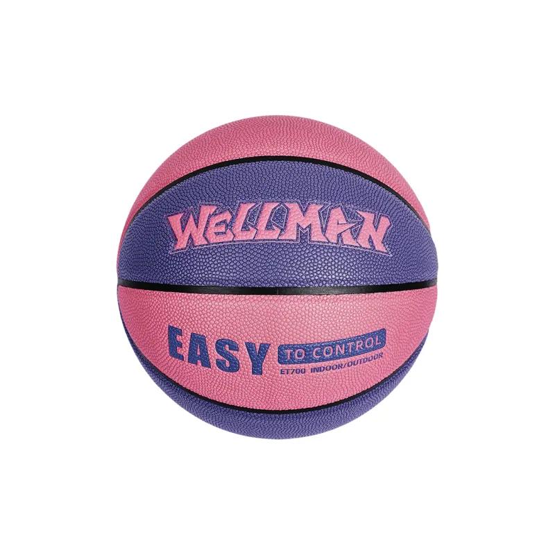 WELLman PU Basketball Pink Purple Size 7 Training Unisex-1