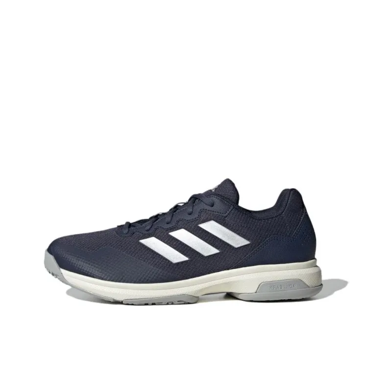Adidas GAMECOURT 2 Cushioning Anti-Slip And Wear-Resistant Low-Top Tennis Shoes Unisex Blue-0