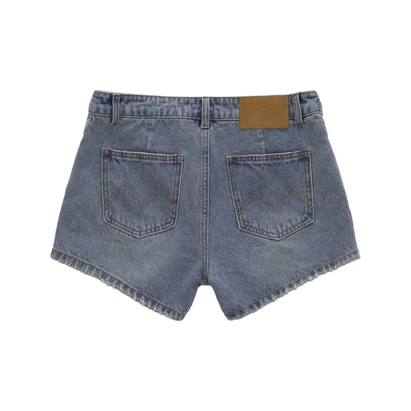 MATIN KIM Denim Shorts Women's Blue-1