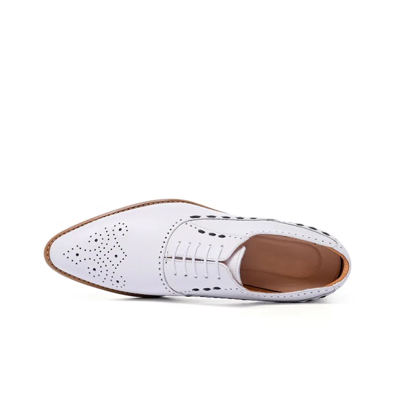 ASTON M.JAZZ Dress Shoes Men's White-4