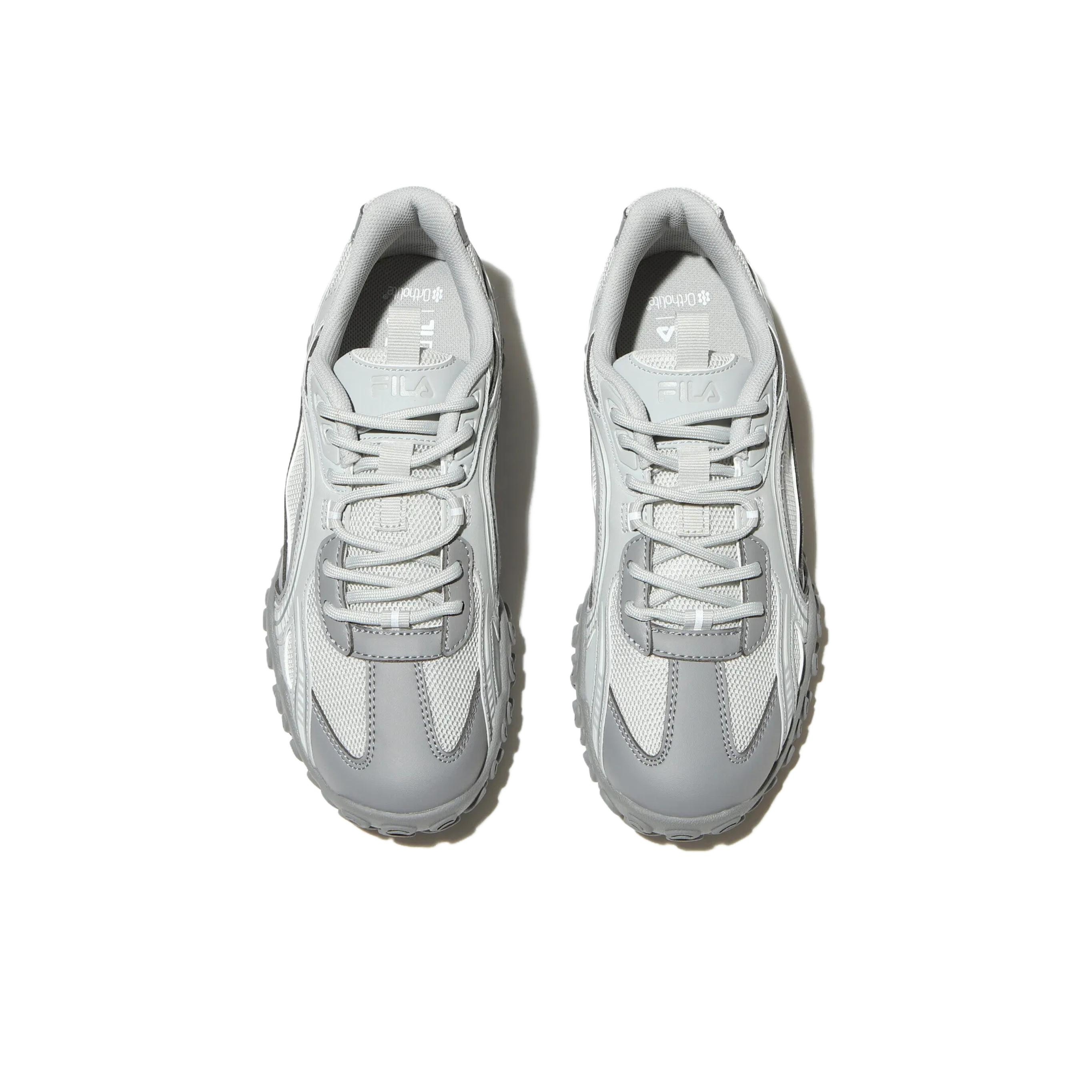 FILA Eschape Running Shoes Unisex Low-Top Gray White - POIZON