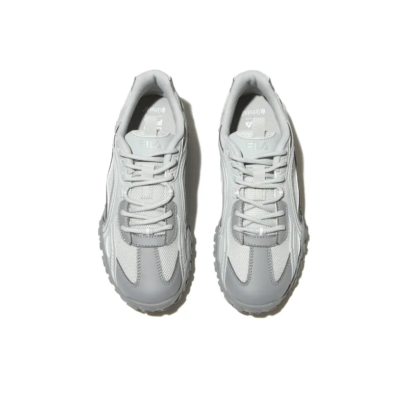 FILA Eschape Cushioning, Wear Resistant Low Top Running Shoes Unisex Gray White-3