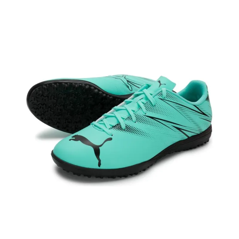 PUMA Attacanto TT Rubber Broken Studs Durable Cushioning Soccer Shoes Men's Cyan-1