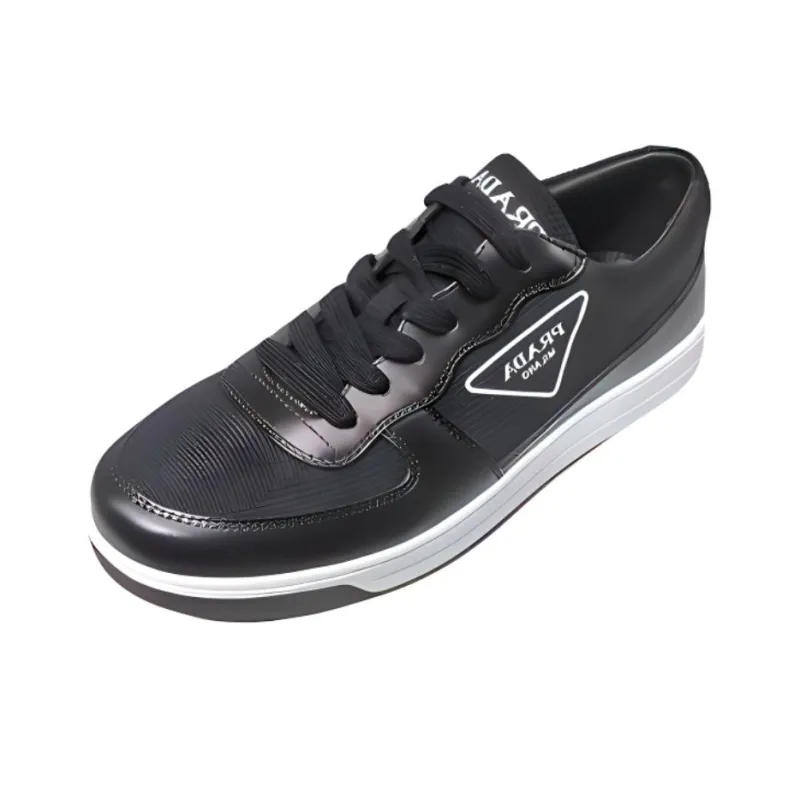 PRADA Stylish Skateboarding Shoes Men's Black-2