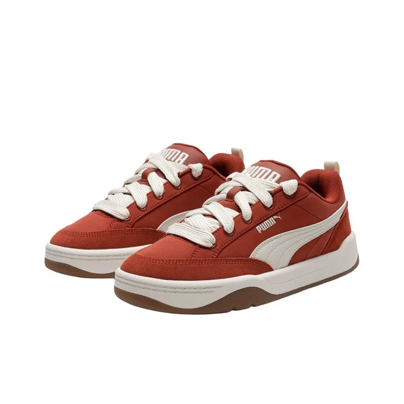 PUMA Park Lifestyle Anti-Slip Wear-Resistant Low-Top Skateboard Shoes Unisex Red-2