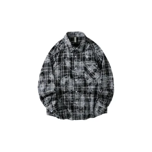 SZSX Shirts Unisex Black Plaid