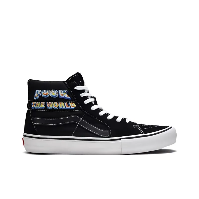 Vans Sk8 Hi Supreme Fuck The World Black-1