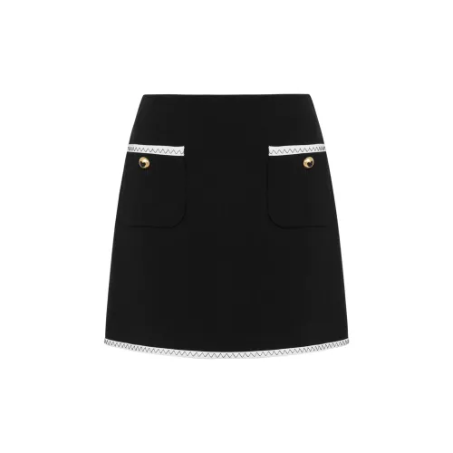 MOSCHINO Heart Buttoned Mini Skirt