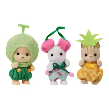 Sylvanian Families Cantaloupe Cherry Pineapple Dolls Plush Doll Small Size Tall