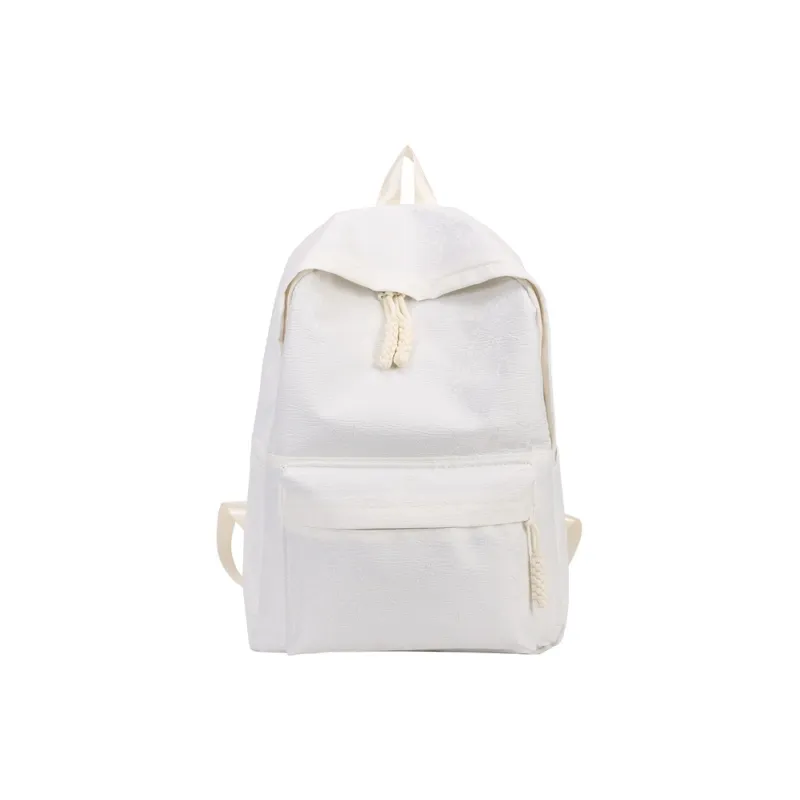 MOK Nylon Backpack Unisex White/Black/Purple/Light Green/Pink-0