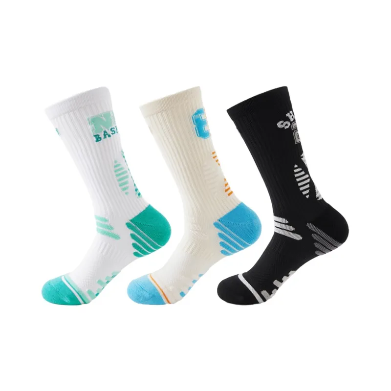 SHIWAJI Knee High Socks Men's 3 Pack-5