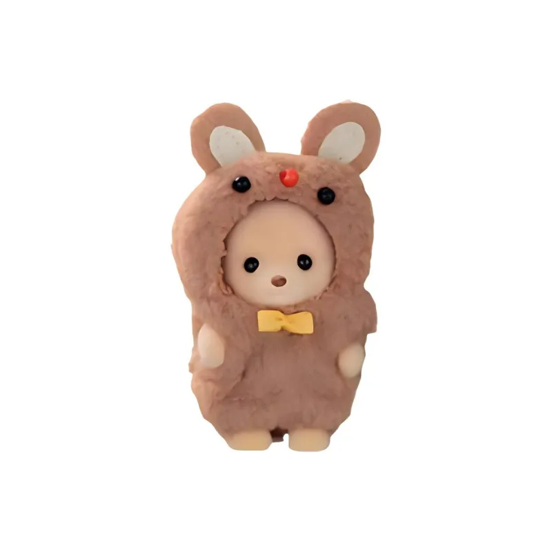 Sylvanian Families Cute Duck Rabbit Mouse Dolls Plush Doll Small Size Tall-3