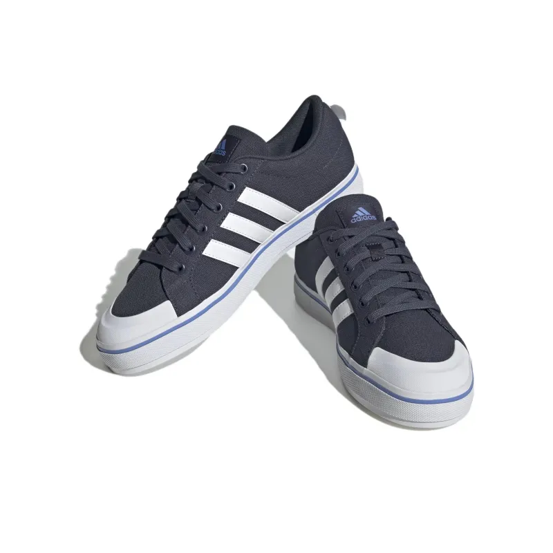 Adidas Bravada 2.0 Slip-Resistant Cushioning Low-Top Skateboard Shoes Men's Blue White-2