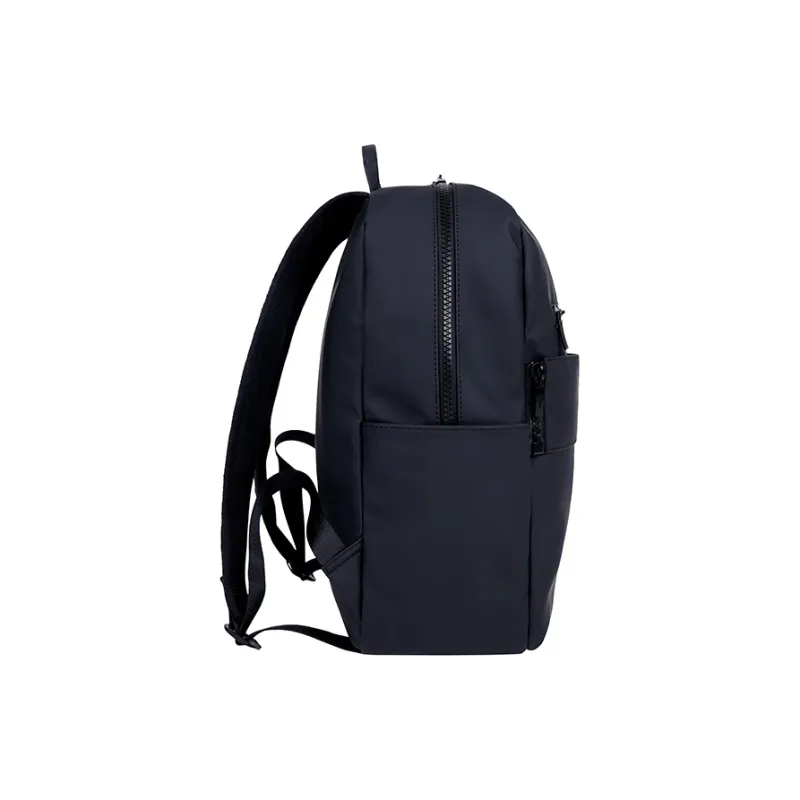 EUROPEAN TOUR Synthetic Leather Backpack Men's Black/White-10