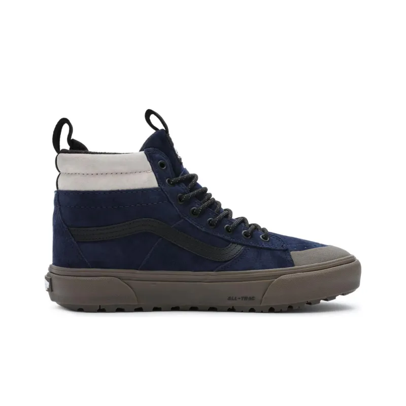 Vans SK8 Anti-Slip Wear-Resistant High-Top Skateboard Shoes Unisex Dark Blue-1