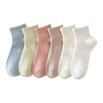 Caramella Mid Calf Socks Women's 6 Pack Mixed Color