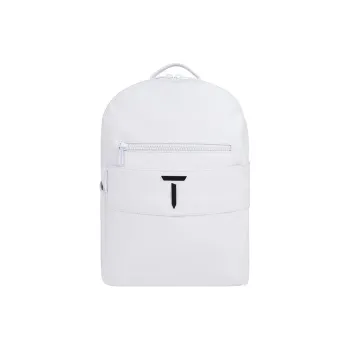 EUROPEAN TOUR Synthetic Leather Backpack Men's Black/White