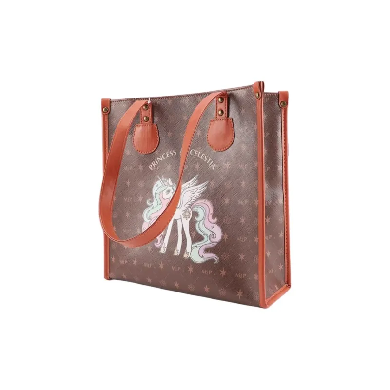MY LITTLE PONY PVC Tote Bag Shopping Bag Handbag Shoulder Bag Women's Khaki-2