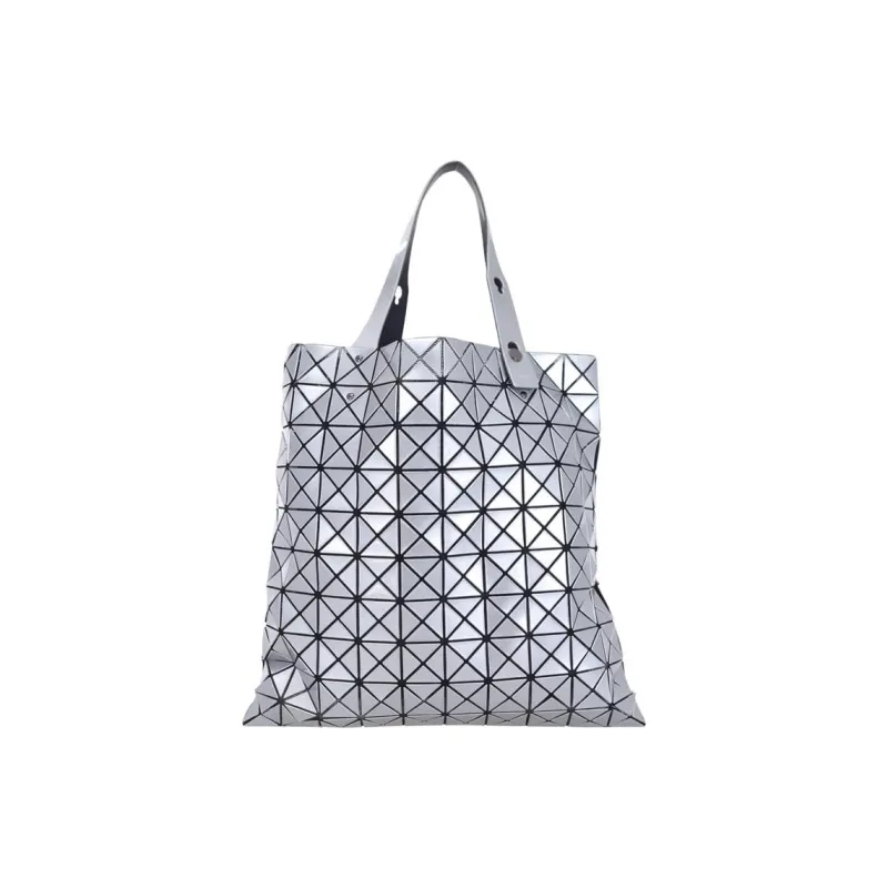 ISSEY MIYAKE Prism Polyester Tote Bag, Shopping Bag, Handbag, Shoulder Bag Women's Silver Blue-4