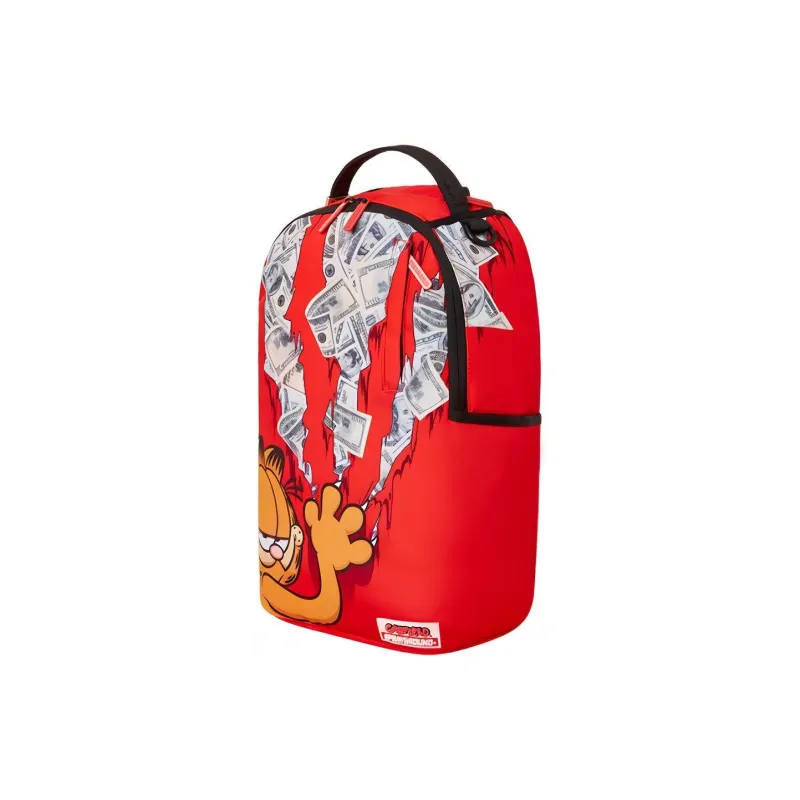SPRAYGROUND DLX Garfield Collaboration Polyester Commute Backpack Large Size Unisex Red-2