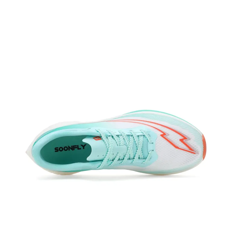 SOONFLY Running Shoes Unisex Low Top Green/Orange/White-3