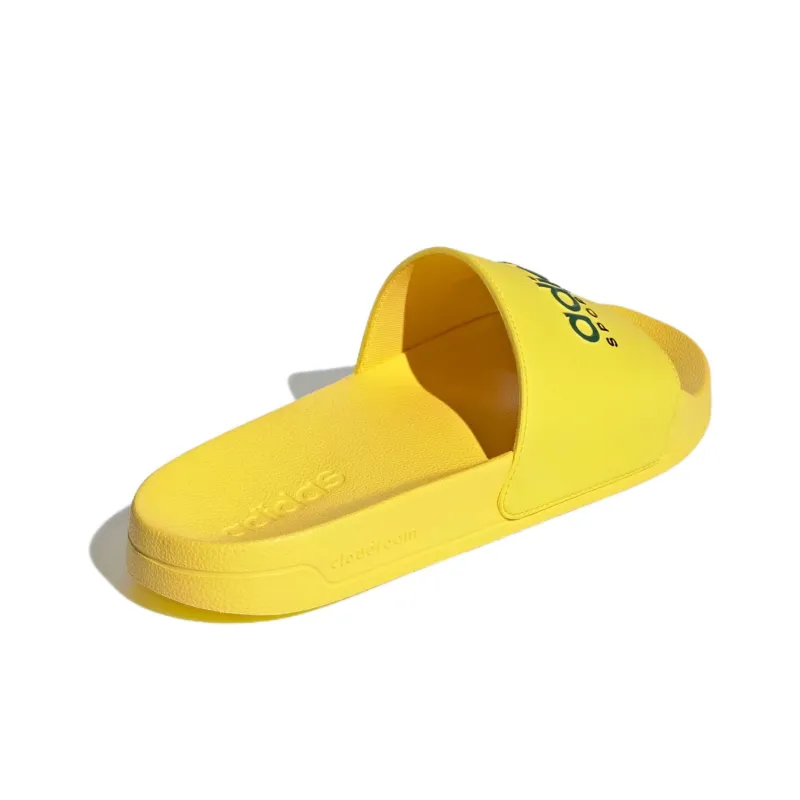 Adidas Adilette Shower Slides Yellow Collegiate Green-3