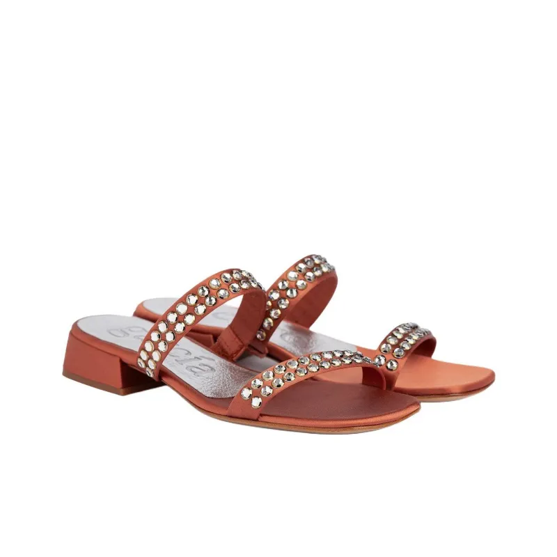 Pedro García Slide Slippers Women's Red Brown-2