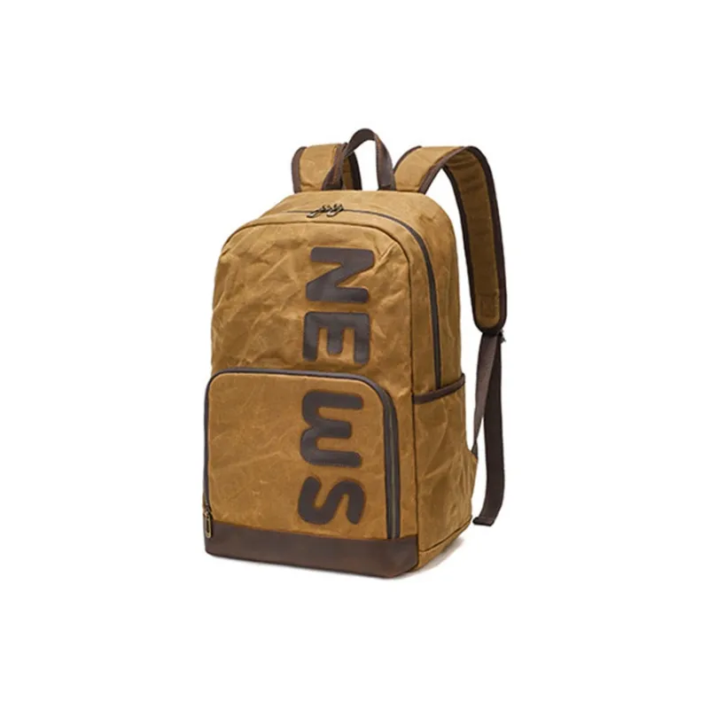 TTaG．baG Batik Canvas Backpack Men's Gray/Army Green/Khaki/Earth Yellow-16
