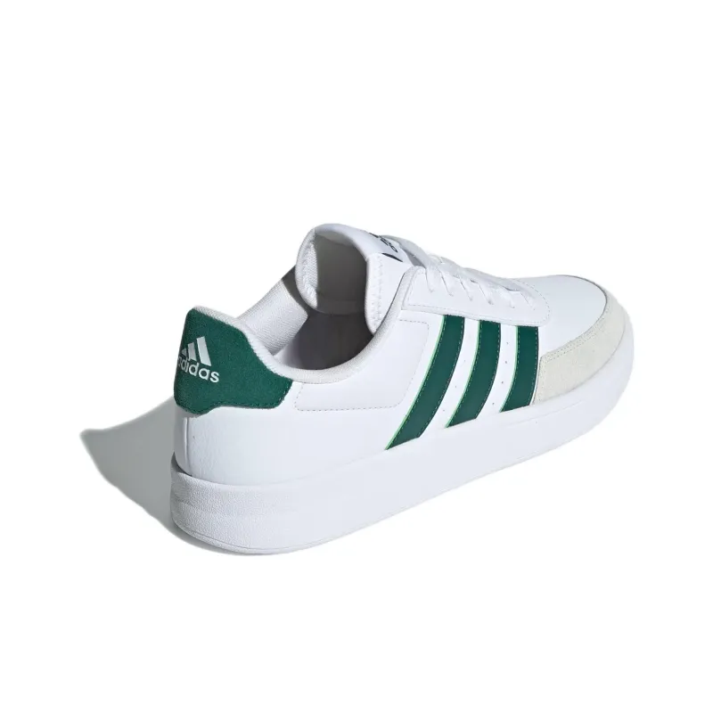 Adidas BREAKNET Breaknet 2.0 Non-slip Lightweight Low-Top Skateboard Shoes Men's White Gray Green-3