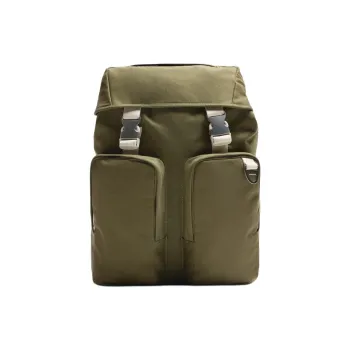 ZARA Cotton Backpack Large Size Men's Green