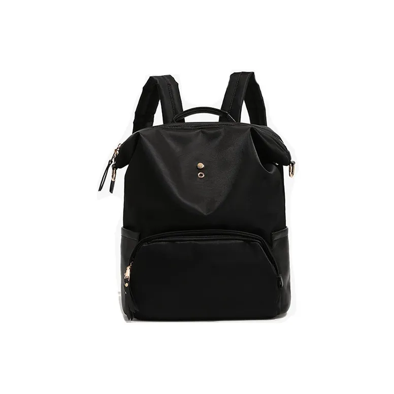 TTaG．baG Microfiber Leather Carry Backpack Women's Orange/Black/Gray-4