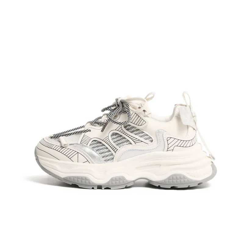 LXVB Slip-Resistant Breathable Low-Top Chunky Sneakers Women's-18