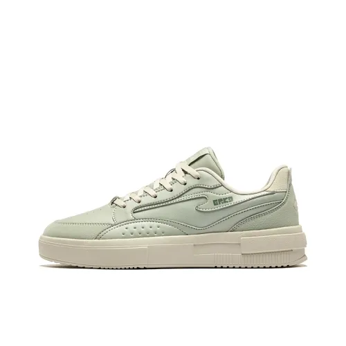 Erke Shocked Abrasion-Resistant Slip-Resistant Low-Top Skateboard Shoes Men's Stone Green Float Gray
