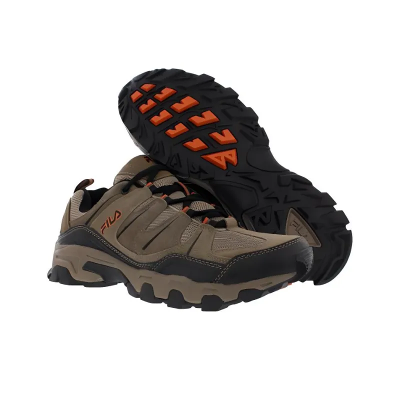 FILA Midland Rugged Trail Cushioning Lightweight Low Top Outdoor Shoes Men's Brown-3