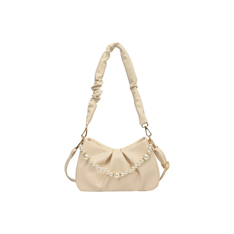 Carksky PU Crossbody Bags Shoulder Bags Regular Women's White Ecru Black-5