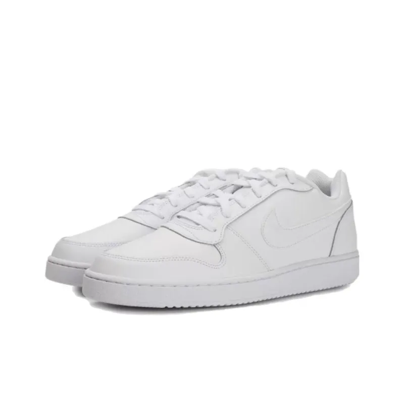 Nike EBERNON LOW Slip Resistant Cushioning Abrasion Resistant Low Top Skateboard Shoes Unisex White-2