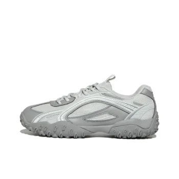 FILA Eschape Cushioning, Wear Resistant Low Top Running Shoes Unisex Gray White