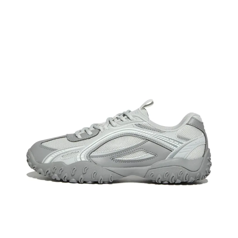 FILA Eschape Cushioning, Wear Resistant Low Top Running Shoes Unisex Gray White-0
