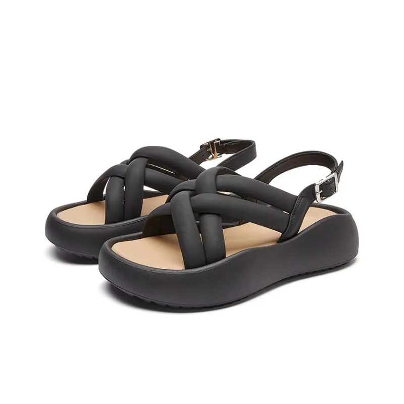 La Chapelle Roman Sandals Medium Heel Women's-2