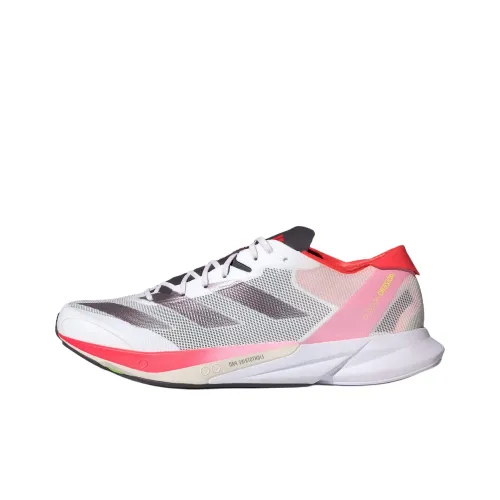 Adidas Adizero Adios 8 Running Shoes Men Low-Top White/Metallic/Red