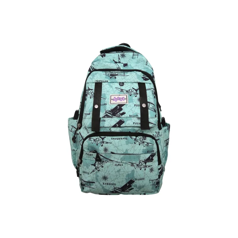 GEERDUN Nylon Backpack Unisex Black/Gray/Purple/Blue/Green-7