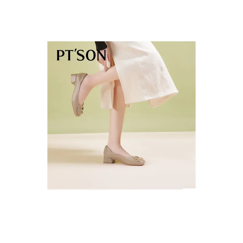 PT'SON Chunky Heel High Heels Women's-10