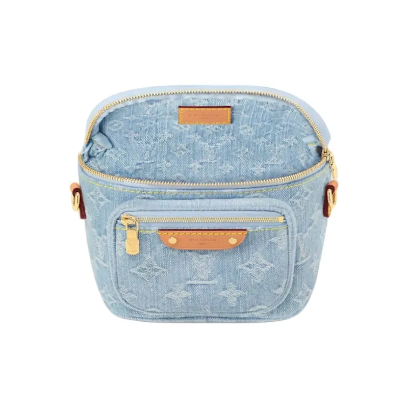 LOUIS VUITTON Mini Bumbag Sky Blue Denim-2