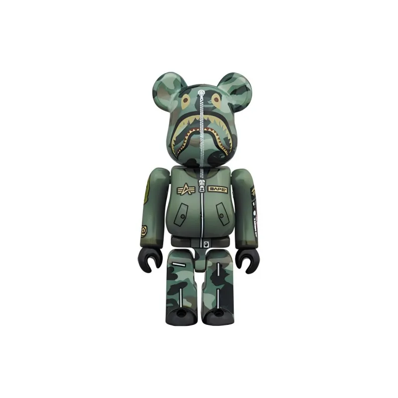Bearbrick X Bape X Alpha Industries-1