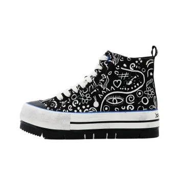 Desigual High Top Skateboard Shoes Women's Black