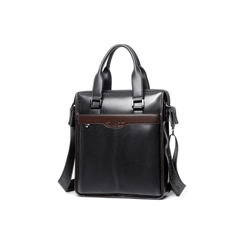 Venerable Brahma Cow Leather One Shoulder Handbags Regular Men's Brown/Black/Khaki-6