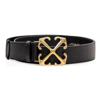 OFF-WHITE Logo Plaque Buckled Belt